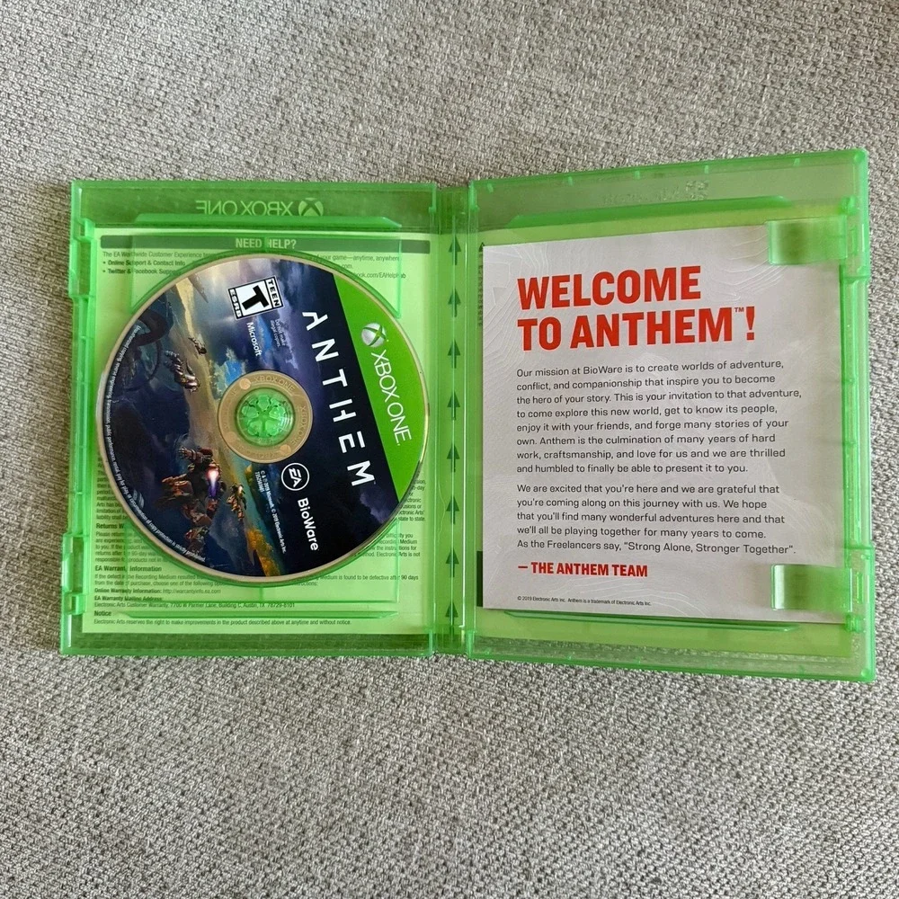 Anthem Xbox One Game Complete w Case & Disc BioWare EA